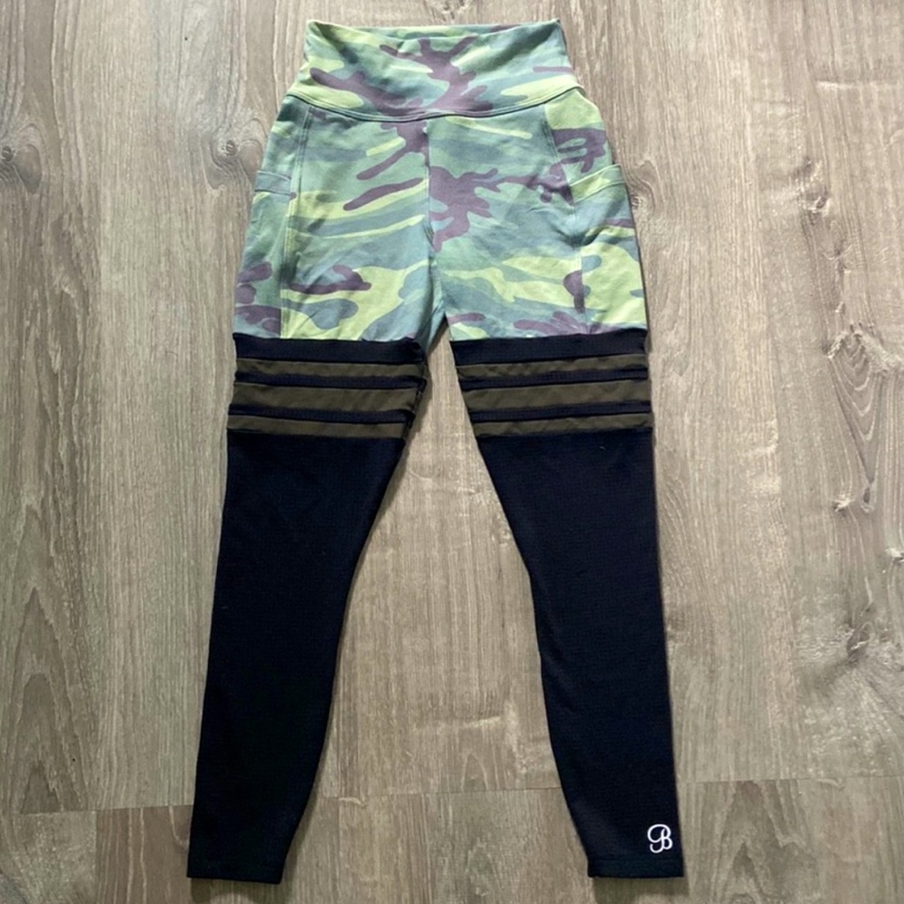 Bombshell Sportswear Camo and Black Leggings